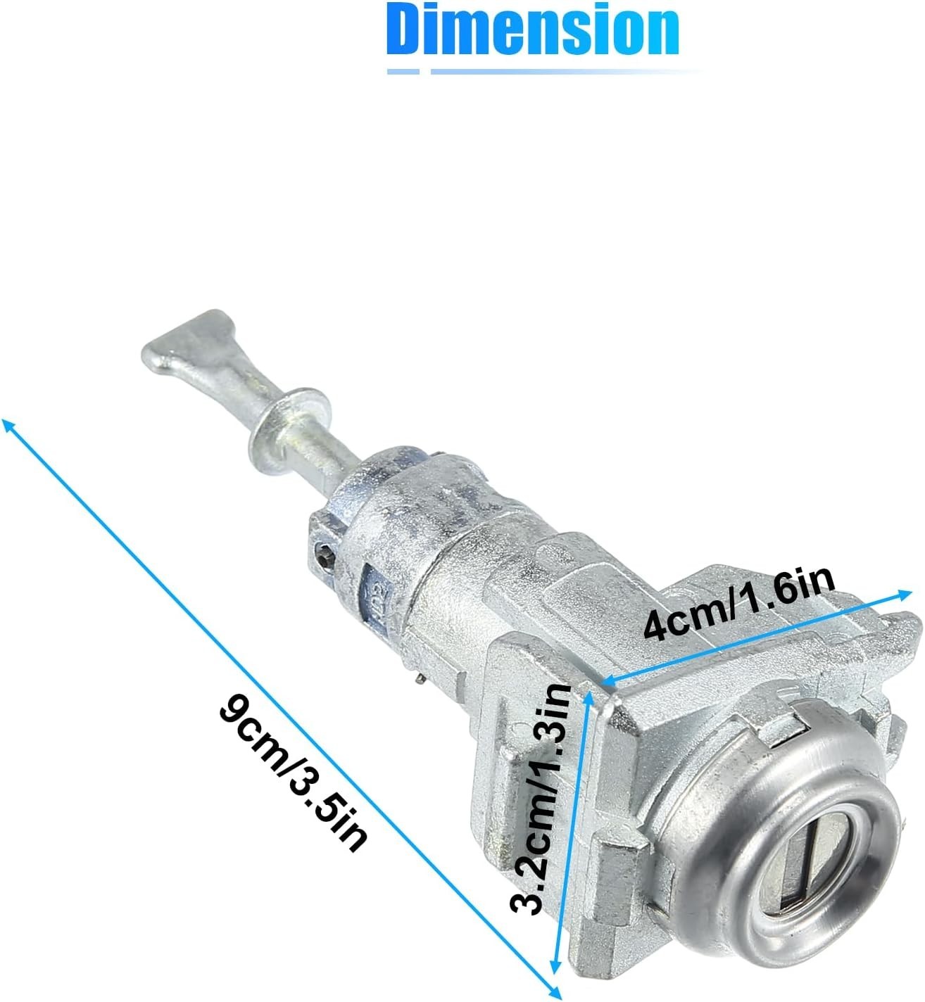Ignition Lock Cylinder and Front Driver Side Door Lock Cylinder for Kia