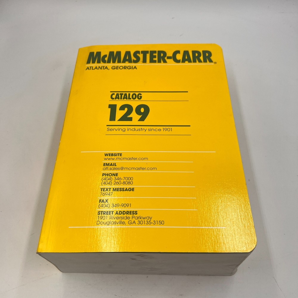 McMaster Carr Catalog #129 Atlanta Edition