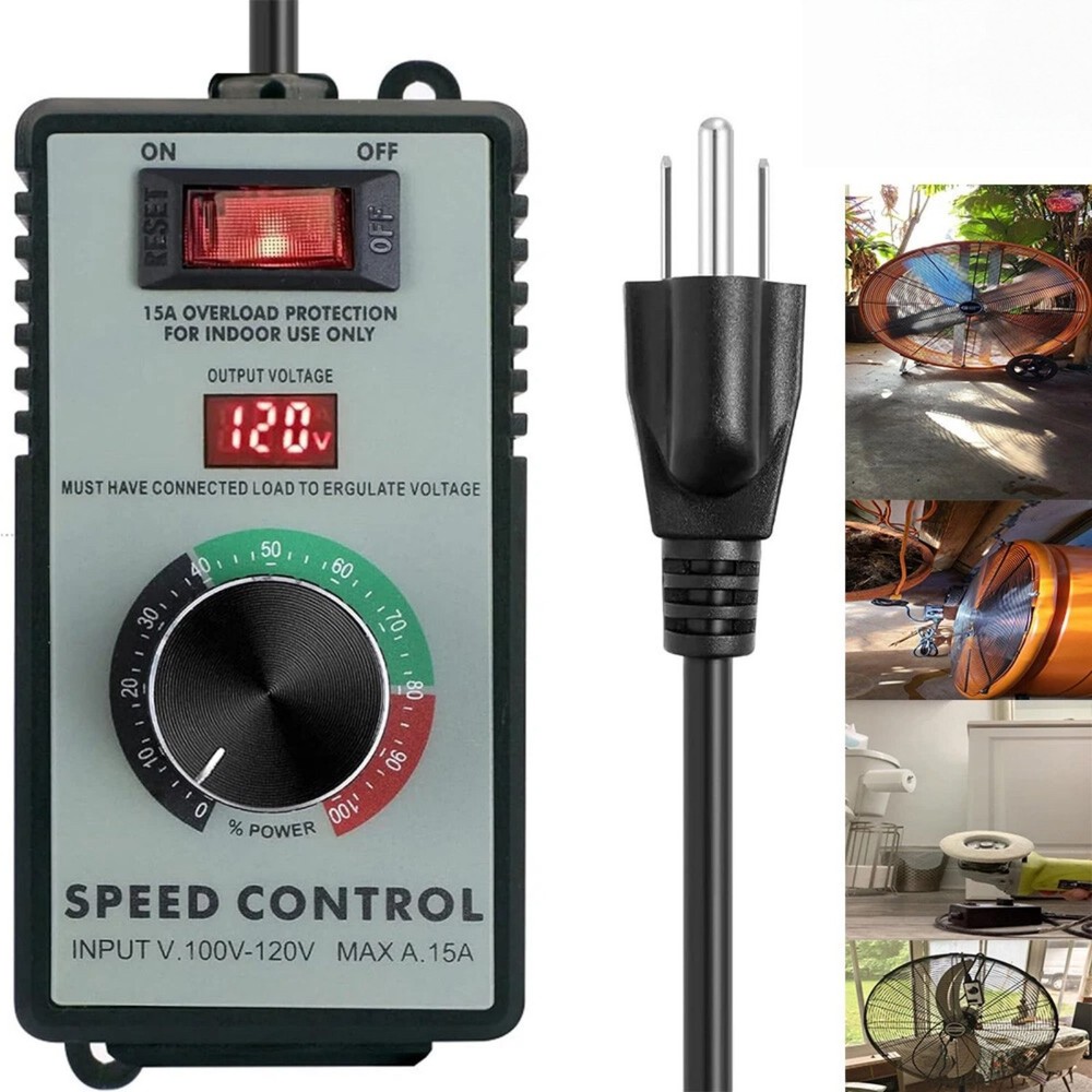 Maintenance Part AC Motor Speed Controller 120V with LED Display for Tools