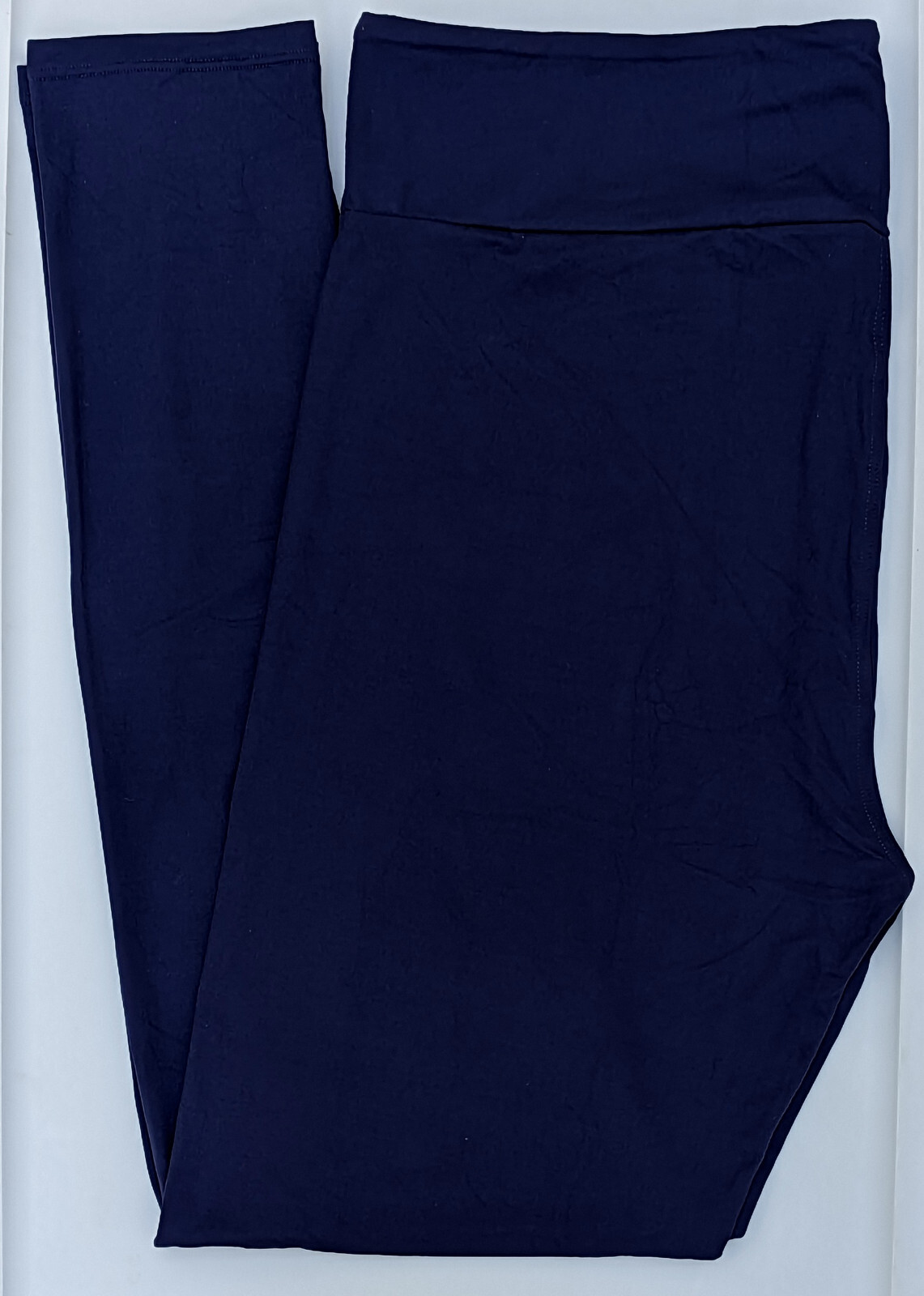 Tween LuLaRoe Solid Dark Navy Blue Leggings Fits Kids 12 or 00 NWT