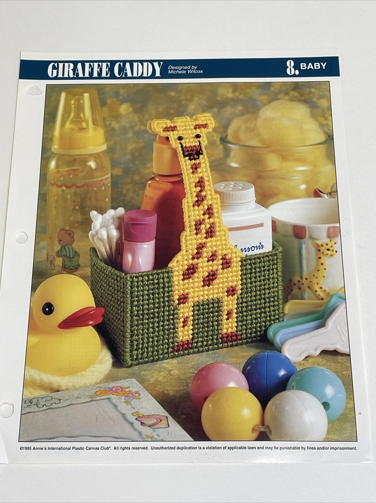 Giraffe Caddy Annie's Attic Plastic Canvas Pattern