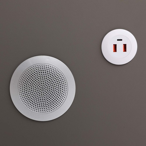 Bluetooth Speaker Smart Bedside Table with Light USB& Wireless Charging