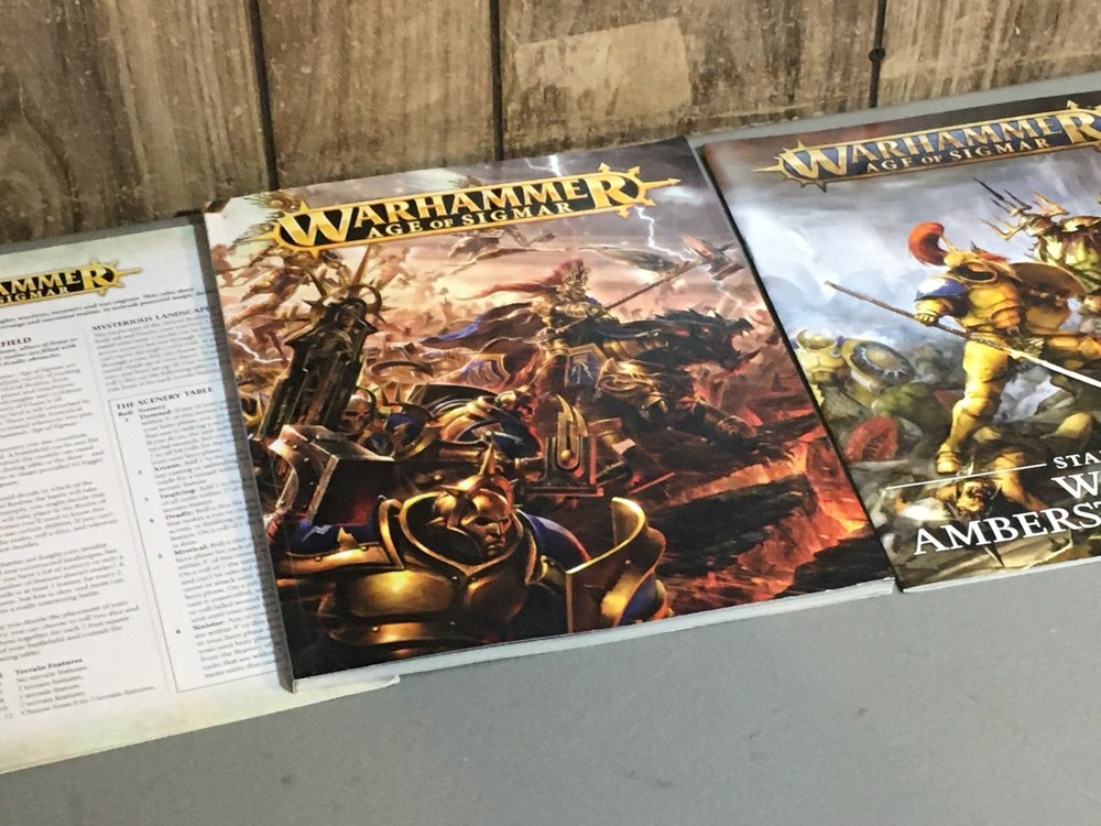 BOOK WARHAMMER AOS SIGMAR BOOKLET START HERE & DOMINION + REFERENCE SOFTBACK USE