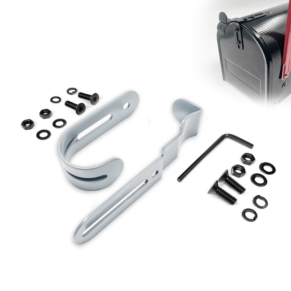 Thickened Mailbox Latch and Handle Kit,Mailbox Replacement White