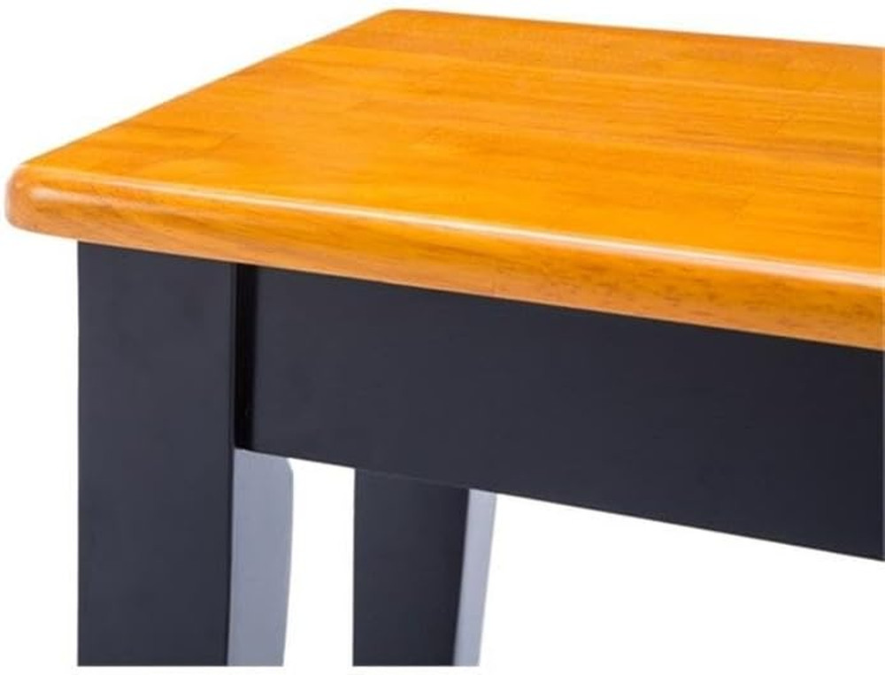 Shaker Bench, Black/Oak