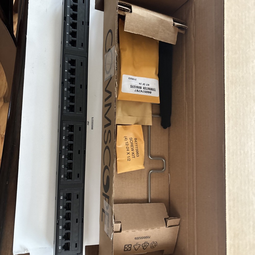 24 port Patch Panel CommScope CPP-5E-DM-1U-24 CAT 5E Factory*** NEW OPEN BOX
