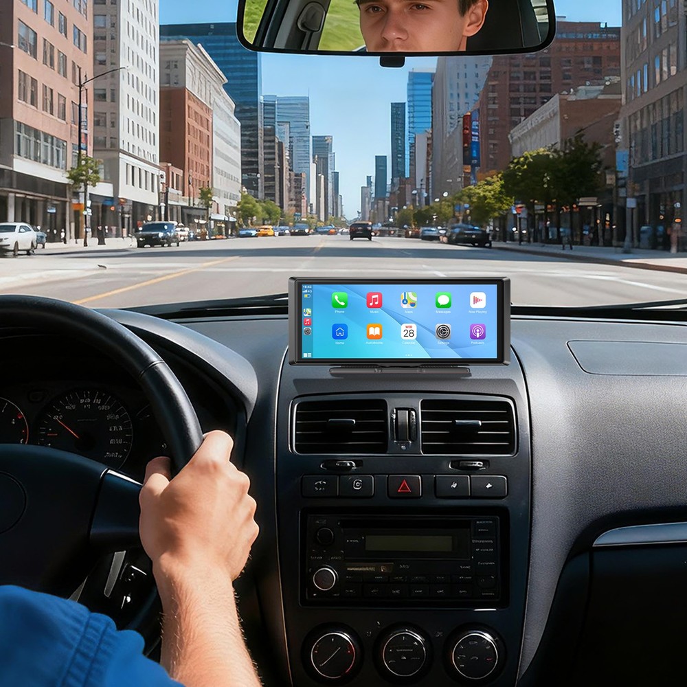 2025 Wireless Carplay Android Auto Screen for Car 8.1" IPS Portable Touch Screen