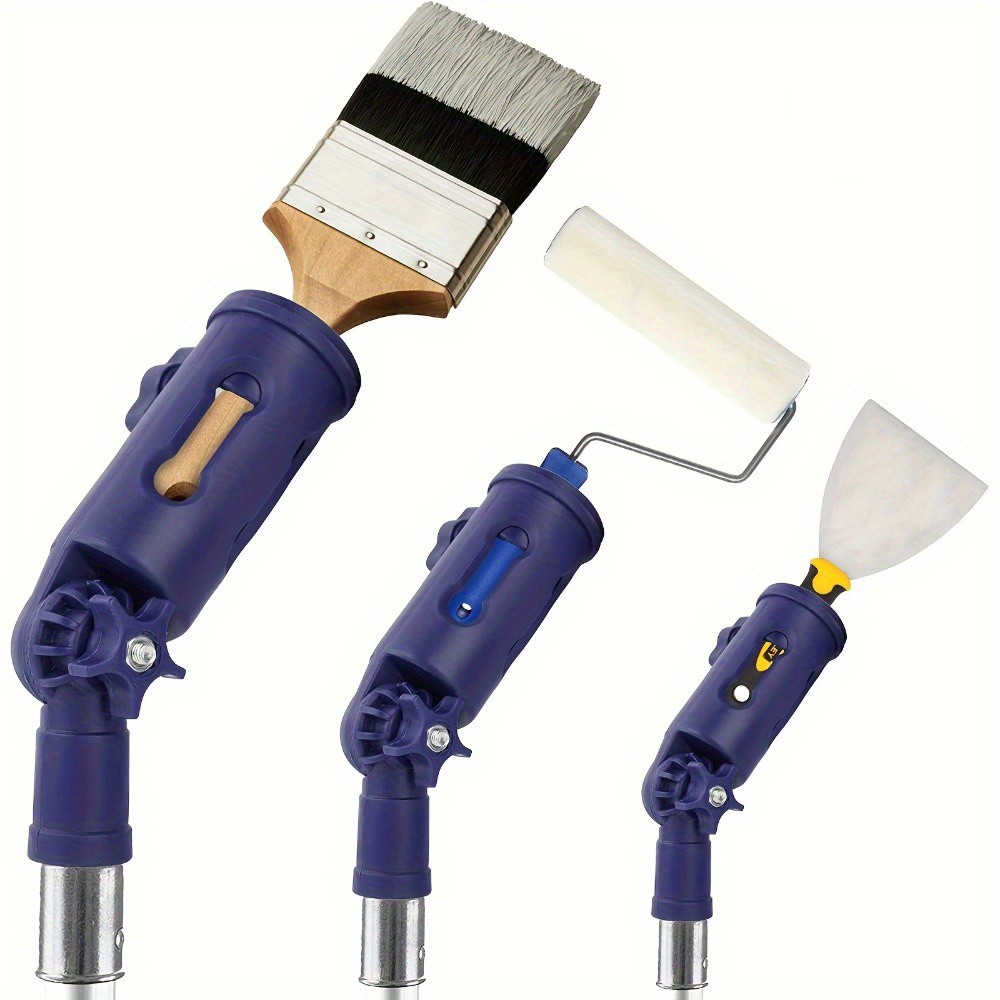 DIY Multi-Angle Paint Brush Extender, Adjustable Pole Attachment for Edging