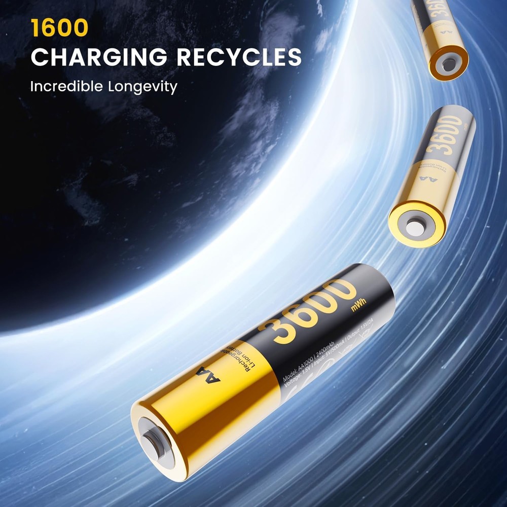 For Meta Quest 2/3/3S Controller Accessories Rechargeable Battery Pack with C...