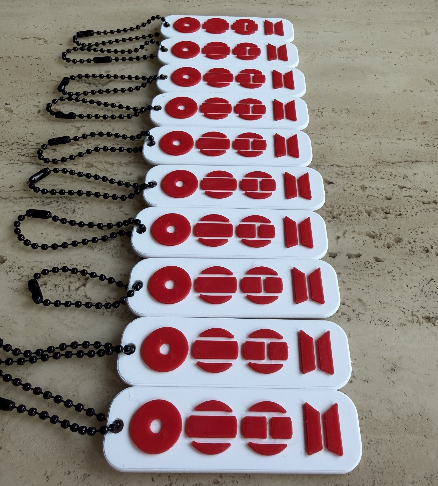 BTS keychain concert freebies 40 pieces, with ball beads keychains.