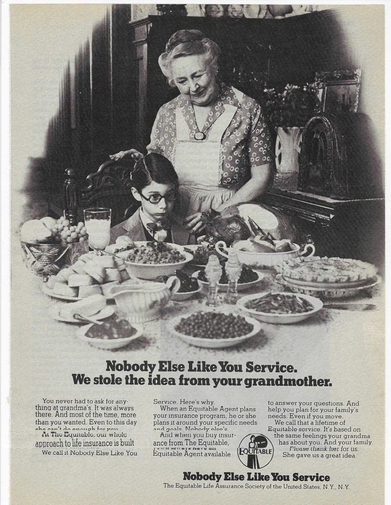 THE EQUITABLE ORIGINAL PRINT AD