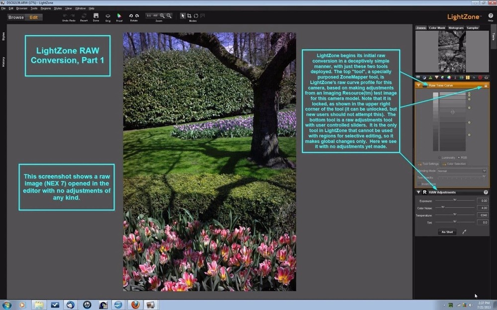 Pro Digital Photo Camera RAW Image Editing LightZone Software 2026 - Windows Mac