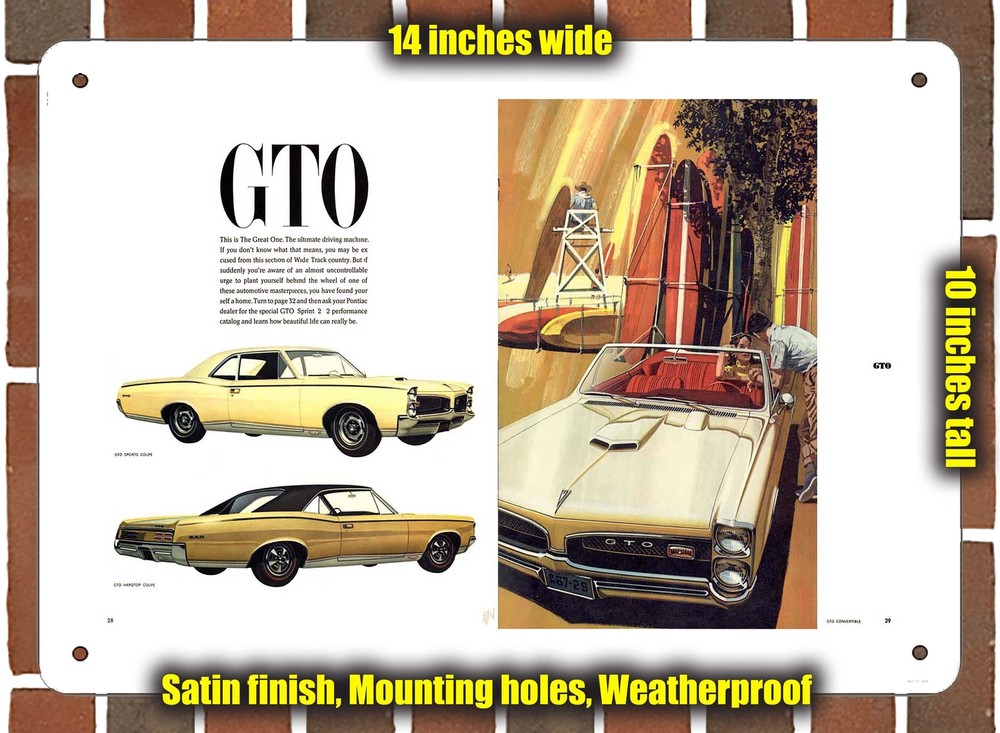 Metal Sign - 1967 Pontiac (Sign Variant #16)