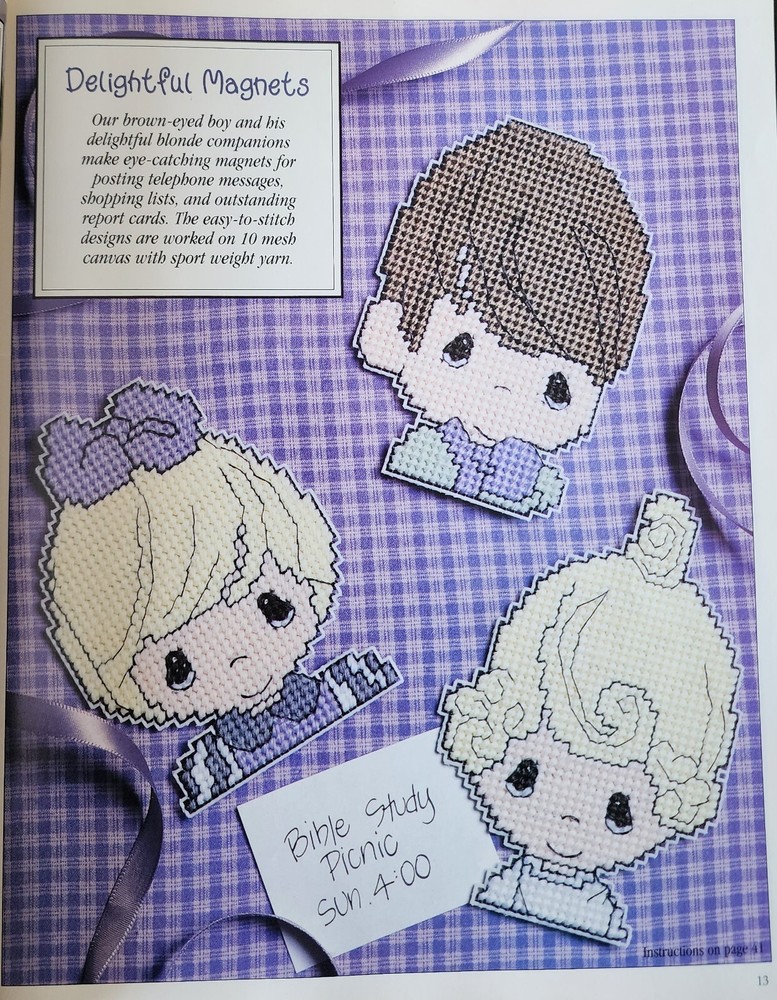 Precious Moments In Plastic Canvas Patterns Projects By Leisure Arts
