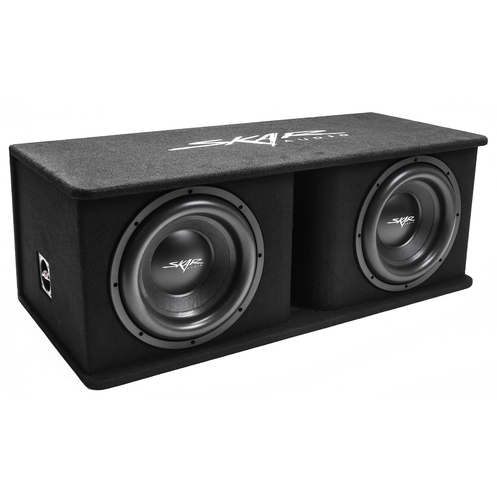 NEW SKAR AUDIO SDR-2X12D4 DUAL 12" 2400 WATT LOADED PORTED SUBWOOFER ENCLOSURE