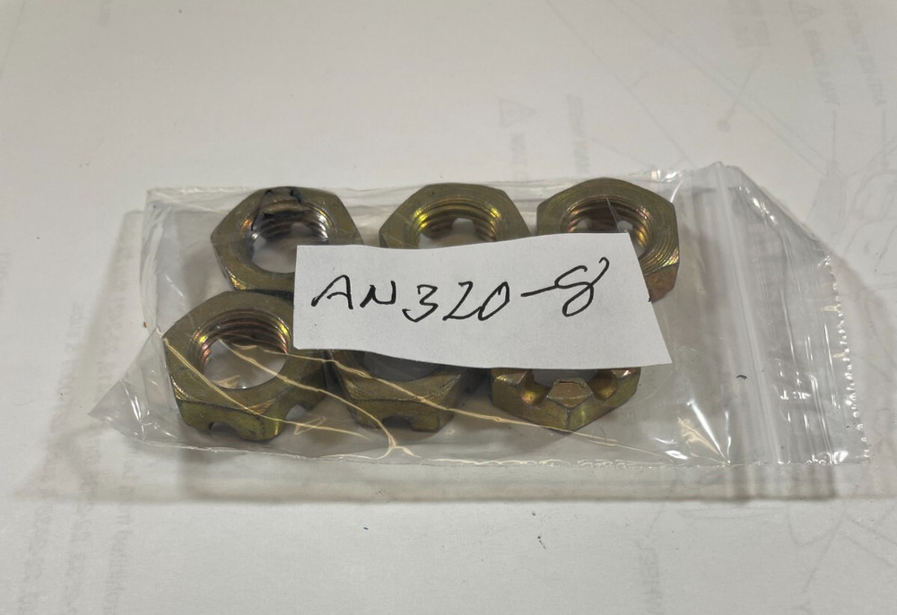 AN320-8 Nuts - Quantity of 6