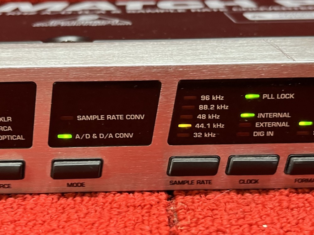 Used Behringer Ultramatch Pro SRC2496 AD/DA Sample Rate Converter Good Condition