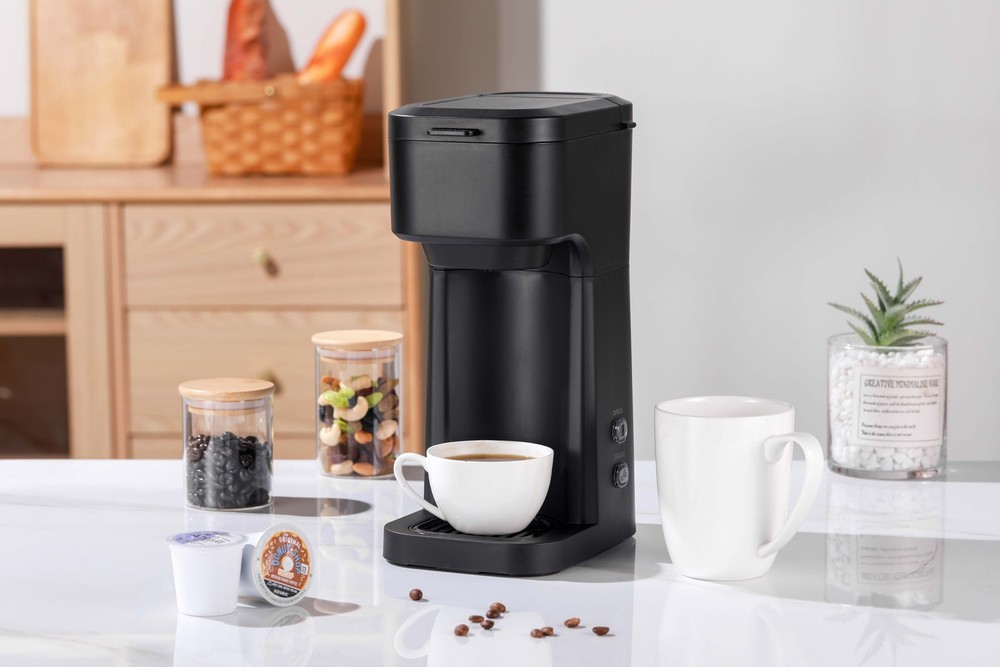 Black Matte Single Serve Coffee Maker