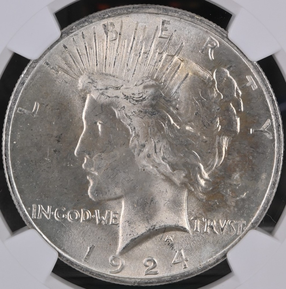 1924 Peace Dollar MS-66 NGC VIDEO