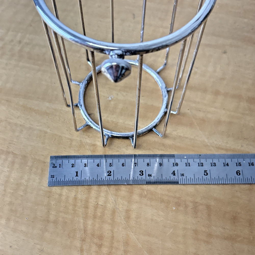 Vintage Gorham Silver Plate Wine Bottle Holder Pourer Art Deco Sculpture