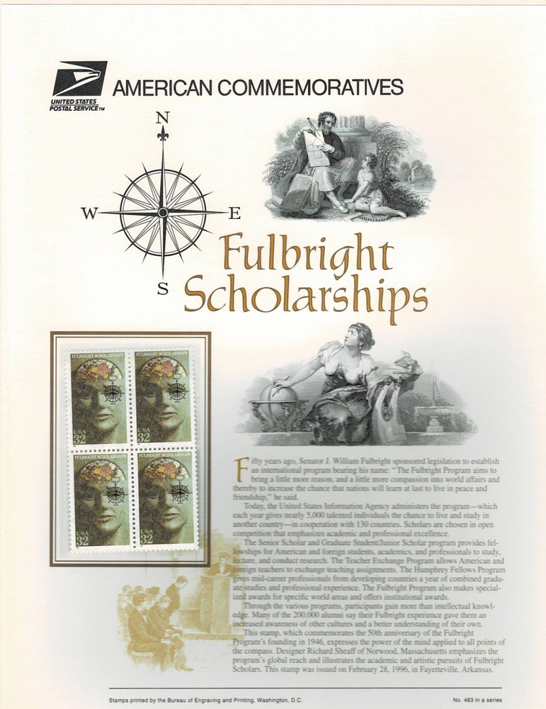 USPS Commemorative Stamp Panels USPS 1996