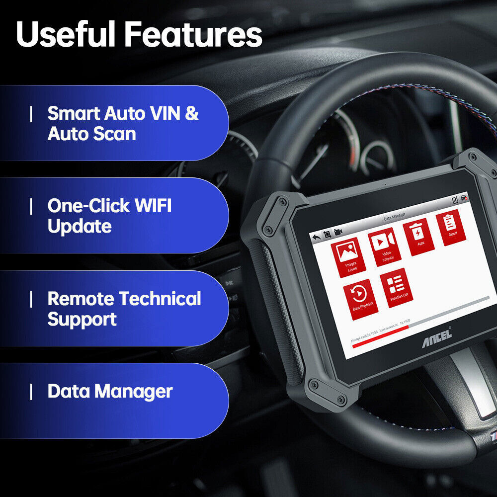 ANCEL V6 PRO+ All System Bidirectional OBD2 Scanner Diagnostic Key Programming