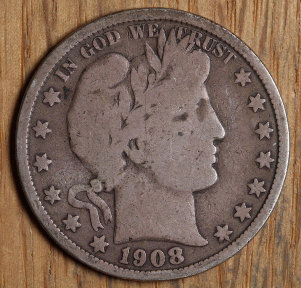 1908 O Barber Half Dollar - VG - Very Good