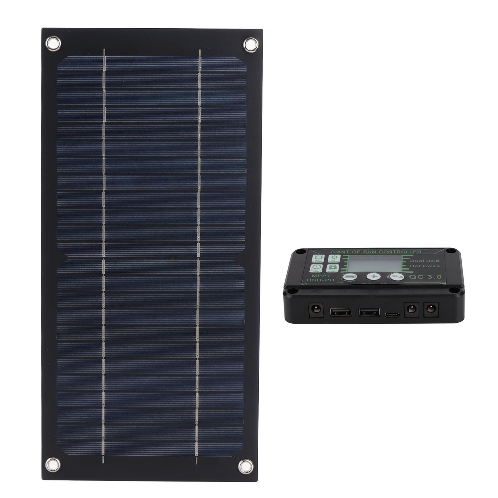 600W Solar Panel Kit 100A 12V Battery Charger w/ Controller Caravan Boat RV Car