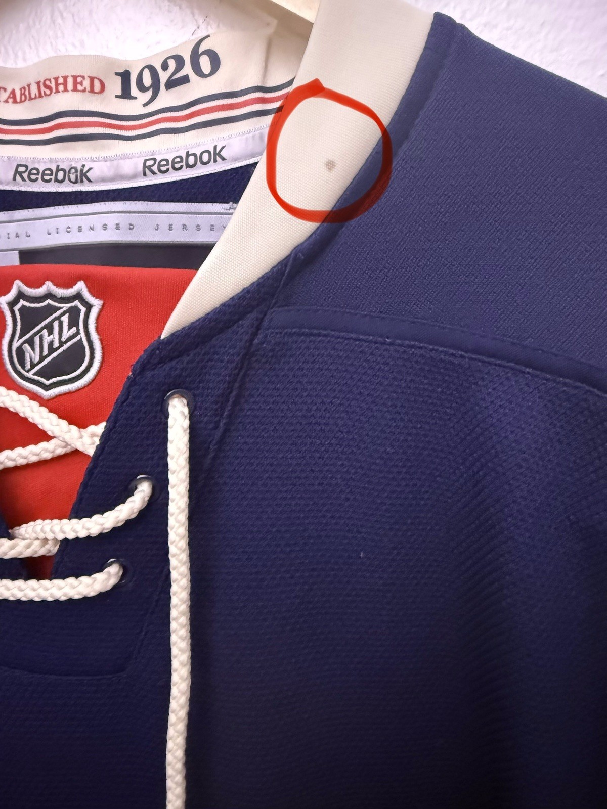 Reebok New York Rangers #30 Henrik Lundqvist Hockey Jersey Men’s Size Small