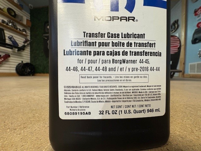 (3) Genuine Differential Oil Front Mopar 68089195AA 68089195AB SAME AS DEALER