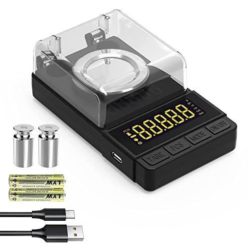 Digital Milligram Scale 50g/0.001g - Compact Precision Scale with Calibration We