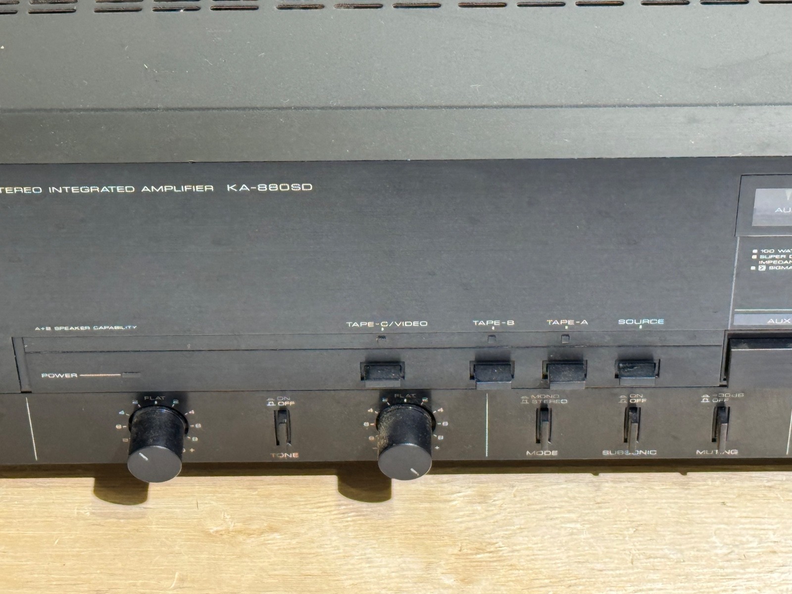 Kenwood KA-880SD Stereo Integrated Amplifier | JAPAN | No Power | Sold AS-IS