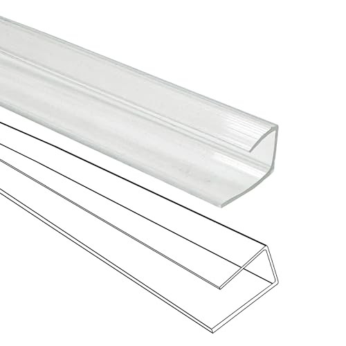 10 PCS Polycarbonate Greenhouse U Connector Profile 4ft Length Fits 0.32’’ &