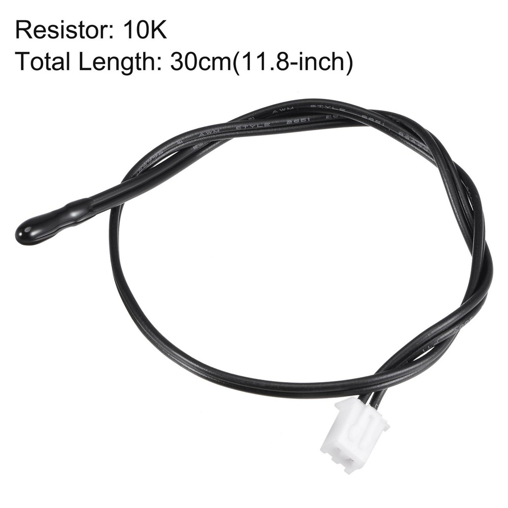 2pcs 10K NTC Temperature Sensor Probe 30cm Digital Thermometer Extension Cable