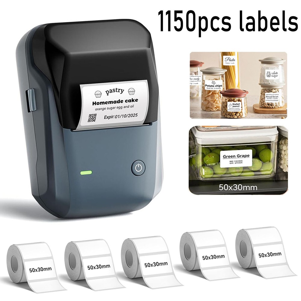 NIIMBOT B1 Label Maker Machine with Tape Portable Bluetooth Thermal Printer