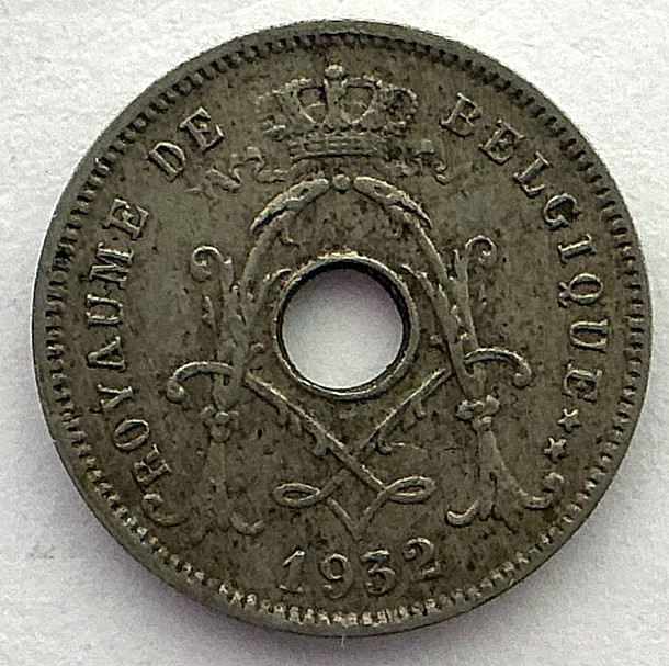 1932 Belgium 5 Centimes KM# 66