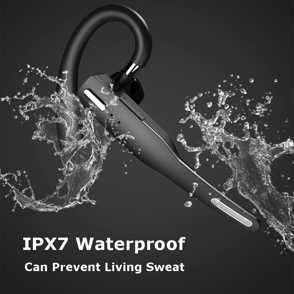 Bluetooth Headset Wireless Bluetooth Earpiece with 500mAh Charging Case 72 Hours