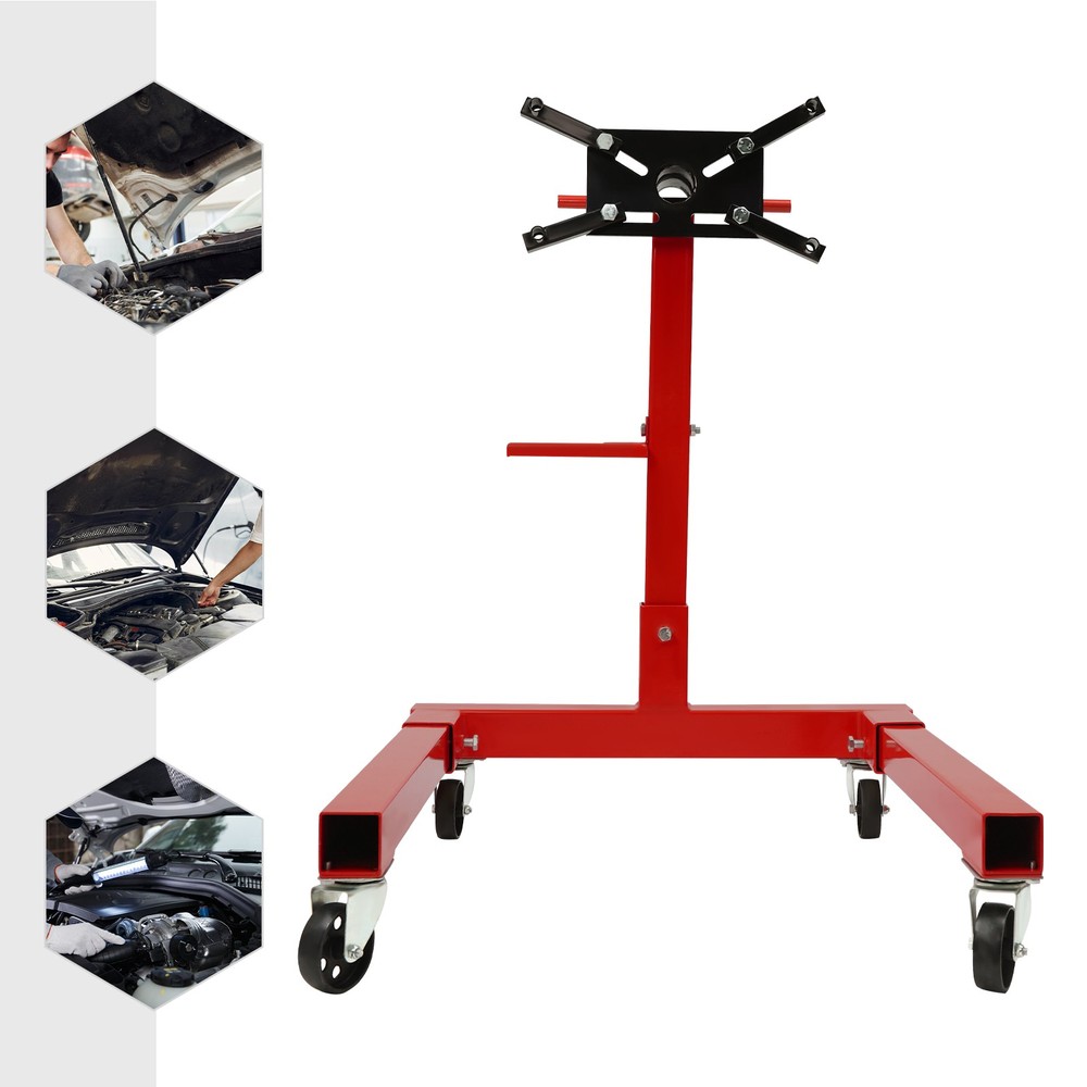 2000 LBS Folding Engine Stand Vehicle Engine Block Stand 360 Degree Head