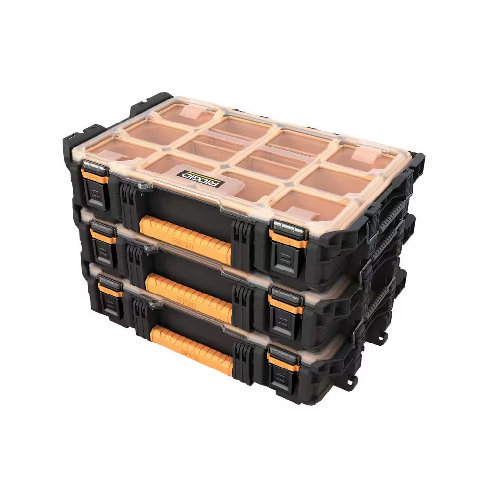 Pro Gear System Gen 2.0 Stackable Durable Weather Resistant 10-Compartment Small
