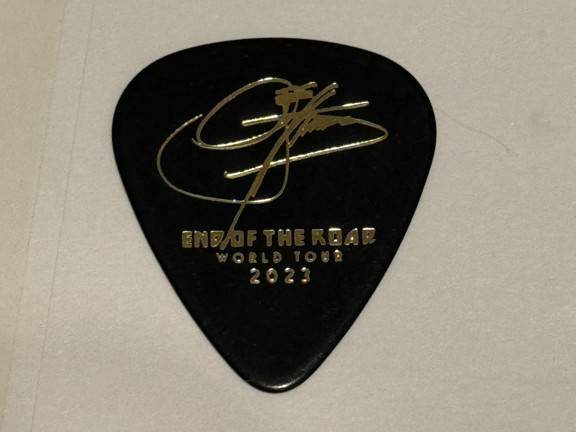 Kiss Guitar Pick Gene Simmons 2023 End of the Road 50th Anniversary World Tour