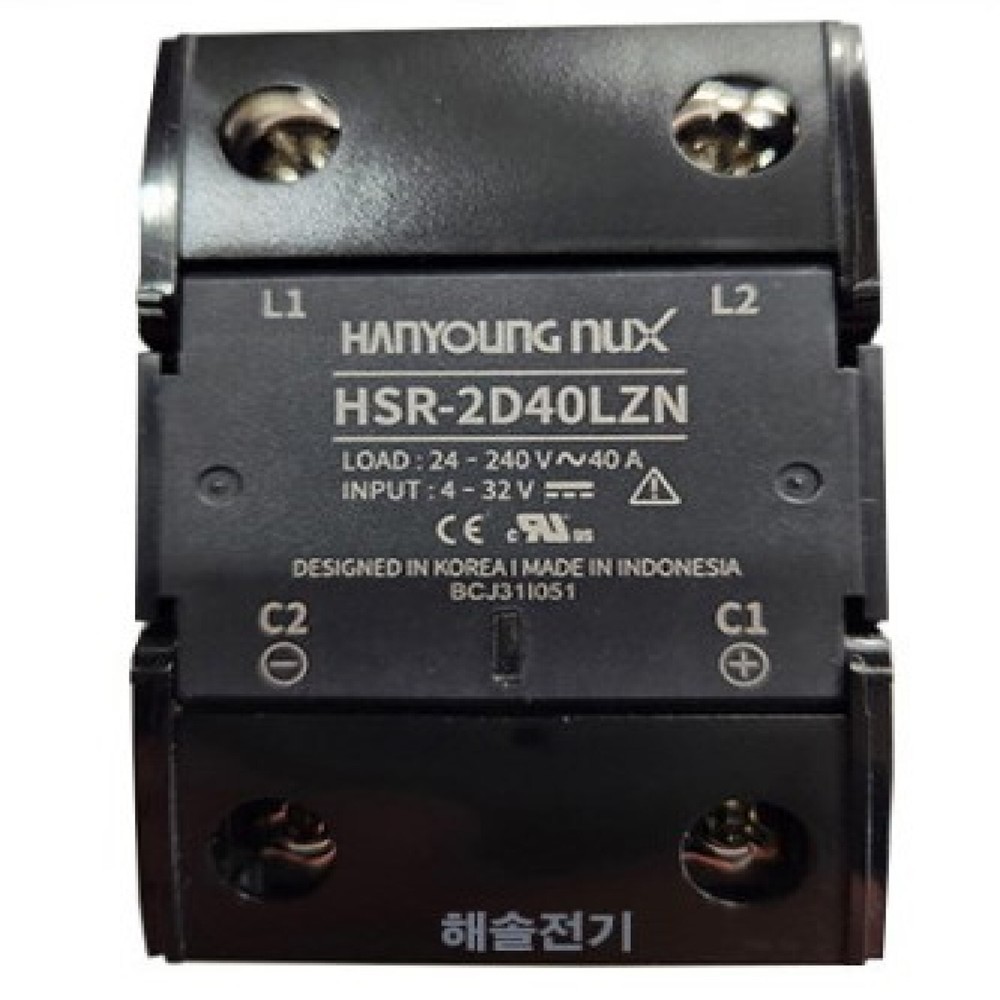 Hanyoung Nux HSR-2D40LZN SSR Single phase solid state relay Zero Cross Switching