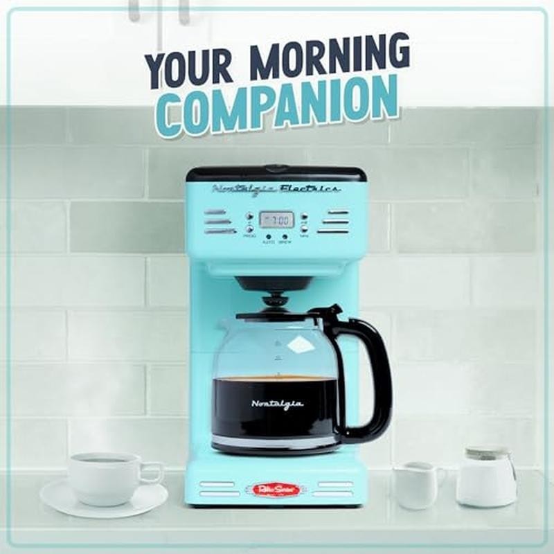12-Cup Programmable Coffee Maker LED Display Auto Shut-Off Keep Warm Plastic New
