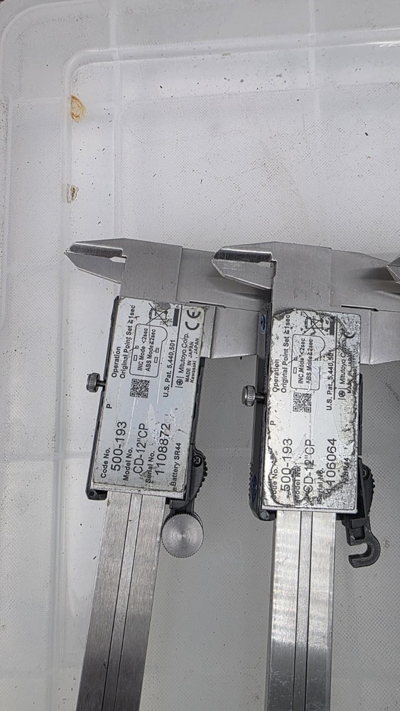 set Mitutoyo Absolute Digimatic Caliper aos