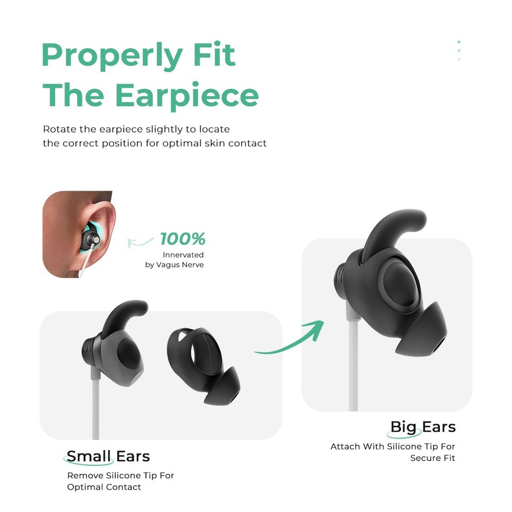 Earpiece Electrode, Compatible with ZenoWell Auricular Vagus Never Stimulator