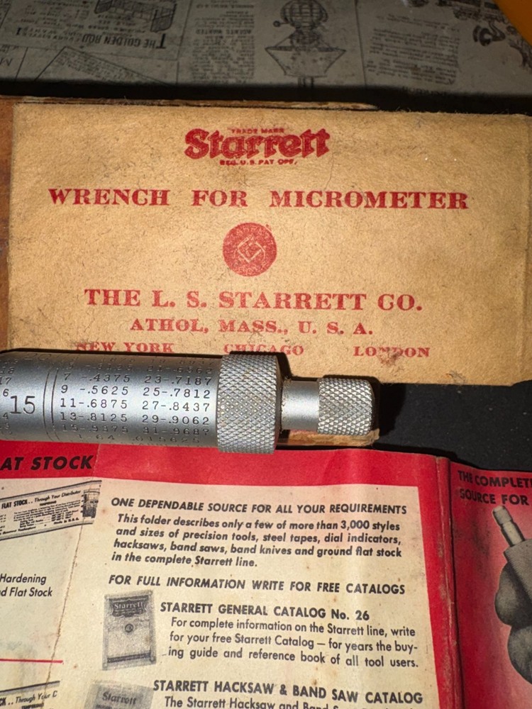 Starrett micrometer