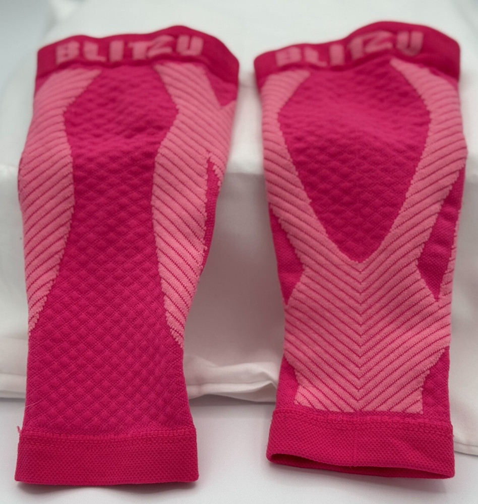 Blitzu Pink Calf Compression Sleeves - Size Small/Medium - Very Good Condition!