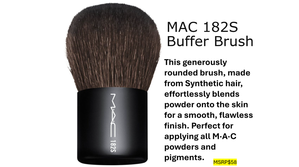 MAC 182S Buffer Brush 100% authentic MSRP$58