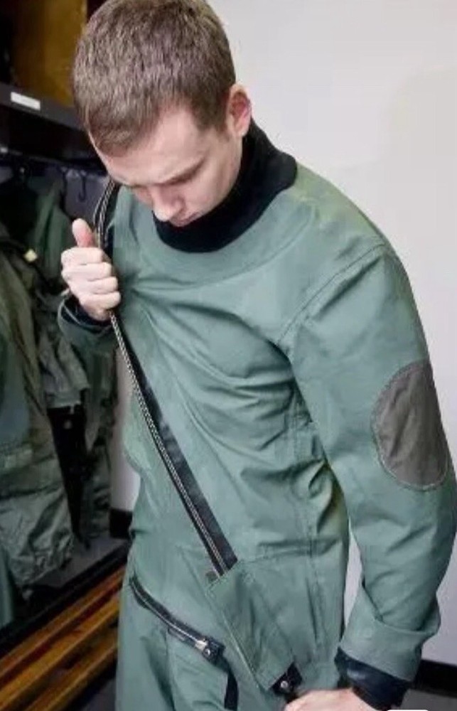 Navy  Green Immersion Protection Suit pilot flight suit