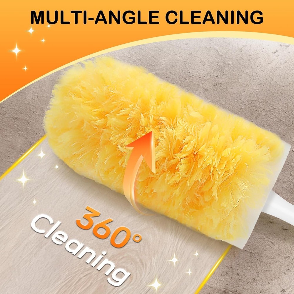 30 Count Duster Refills Compatible with Swiffer Dusters for Cleaning with 1 Hand