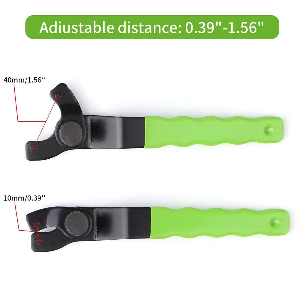 Llave de pasador universal ajustable para amoladora angular